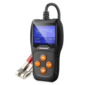

KONNWEI KW600 Car Battery Tester 12V 100 to 2000CCA 12 Volts Battery tools for the Car Quick Cranking Charging Diagnostic