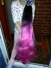 Pelo trenzado sintético 100g 24 pulgadas Single Color degradado verde amarillo Rosa rubia trenza extensión de pelo giro Jumbo MUMUPI