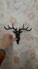 Colgador de pared Vintage de ciervo, cornamusas para colgar la cabeza, ropa, sombrero, bufanda, llave, cuerno, estante de decoración de pared