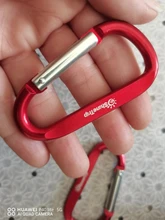 Mosquetón de aleación de aluminio para escalada al aire libre, hebilla en forma de D, llavero de supervivencia, gancho de escalada, hebilla de mochila, 1 ud.