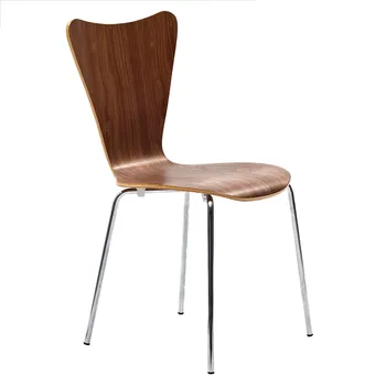 

Chair JACOB, stackable, Chrome walnut finish