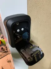 Caja de bloqueo de llave MOOL, caja de seguridad de llave de aleación de aluminio montada en pared, a prueba de agua, caja de bloqueo de llave de combinación de 4 dígitos para interior Outdoo