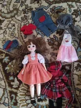 Muñeca BJD de 30 Cm, conjunto de vestido de invierno, 21 articulaciones móviles, maquillaje, bonita, ojos marrones, muñeca con falda nueva de moda, juguete para regalo DIY, 1/6