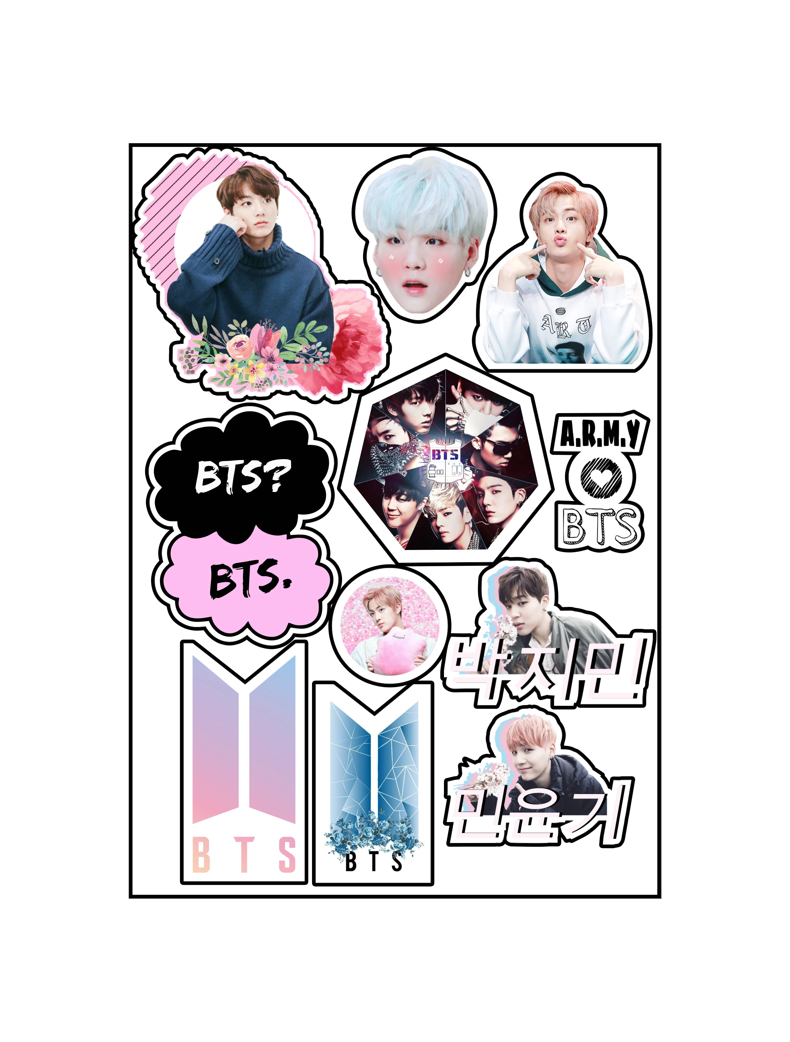 vinyl stickers bts stikerpak bts kpop stickers for tetradej ezhednevnika laptop guitar phone tablet bottle large stickers stikerpak rick and morti naruto stickers aliexpress