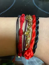 2 uds mal de ojo y buena suerte pulseras de hilo rojo 7 nudos protección cuerda amuleto regalo de Año Nuevo pulseras de la amistad
