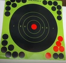 50 Uds ronda objetivo Pasters tiroteo pegatinas 8 pulgadas pegatinas autoadhesivas de tiro y caza objetivo pegatinas Dots arma Rifles