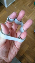 Pinza de mano de silicona expansor de dedo, ejercitador de fuerza de muñeca, bandas de resistencia del deportista para Fitness