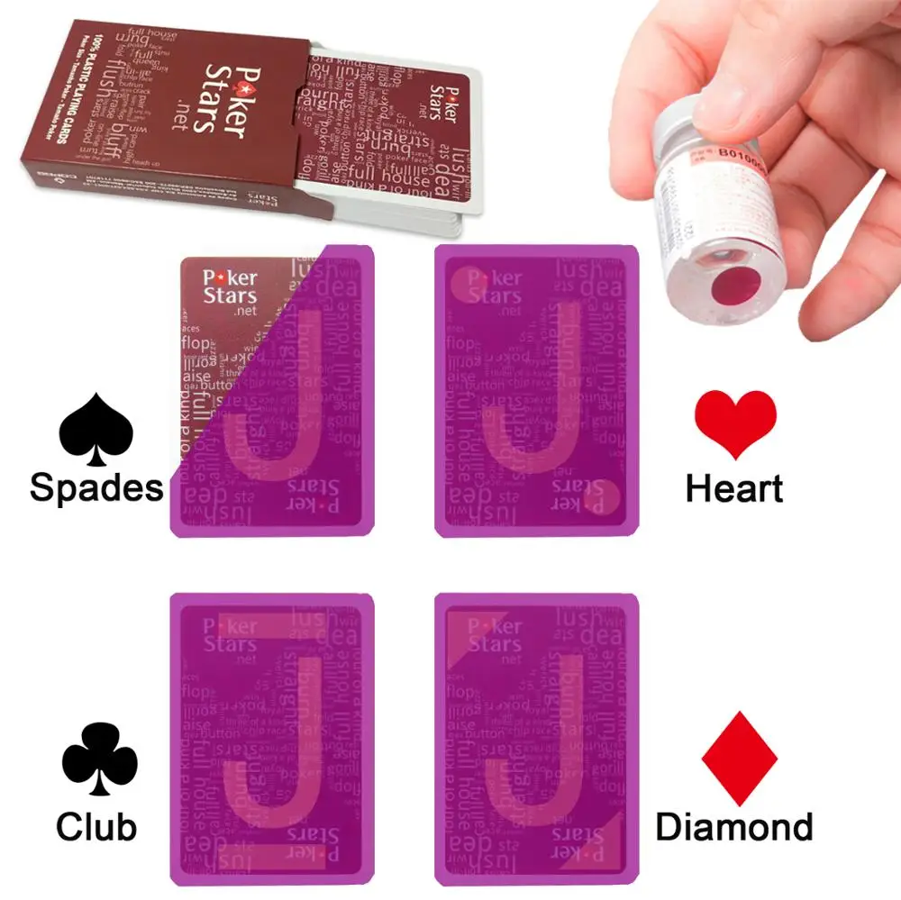 

Playing Cards with Invisible Markers Can Through Special Contact Lenses Reading the Mark Used to Cheat Magic Tricks Casino Cheat