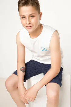

DeFacto Boy Fashion O-neck Vest Boys Casual High Quality Sport T-shirt Kids Comfort Loose Tank Summer - G8707A6Z17SM