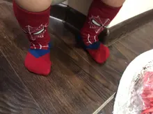 Disney-Calcetines de algodón deportivo para niños y niñas, medias divertidas de dibujos animados de superhéroes, Spiderman, Cosplay, Invierno