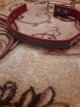 Microfiber Dog Collar Leather Safety Reflective Engraved Puppy Collar ID Name Customized