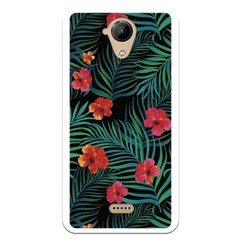 

Stand case costume drawing Flowers WP029 for Wiko U Feel Lite