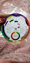 Pigmento de uñas para tatuaje profesional, rueda de 12 colores, tarjeta de papel, diseño de tres niveles, guía mixta, redondo, gira el círculo Central