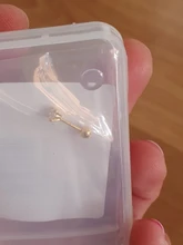 BOAKO Ins 1 Uds Mini Pendientes de diamantes para mujer 925 Pendientes tipo botón de plata fina joyería Piercing de oreja esposas Pendientes de botón Pendientes #4,1