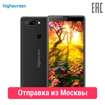 

Mobile Phones Highscreen #401 25038 Phone smartphone pure android capacious powerful battery fingerprint scanner Nfc and protective glass included 8 core processor wireless accelerated charging superbattery newmodel Max 3 4+64GB