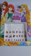 Niñas congelados elsa y Anna maquillaje juguetes pegatinas de uñas Disney nieve blanca princesa Sophia Mickey Minnie a los niños pendientes juguetes de pegatinas