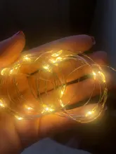 Led-String-Lights Garland Photo-Clip Christmas-Decoration Battery-Operated Xmas Wedding