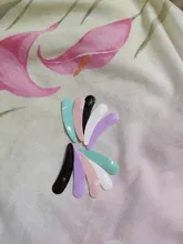 Mini espátula cosmética desechable, máscara de maquillaje curvada, cuchara de Crema para Ojos, palo de maquillaje, Kits de herramientas de belleza facial, 10 Uds.