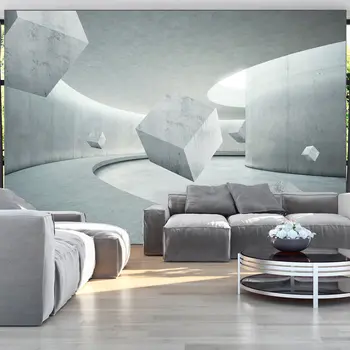 

Wall mural-Geometry of the Cube - 200x140 cm