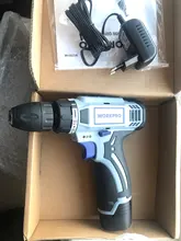 WORKPRO-Destornillador eléctrico inalámbrico 12V, mini controlador de potencia inalámbrico, batería de iones de litio CC de 3/8 pulgadas, 2 velocidades