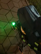 Lámpara de advertencia de silicona para exterior, luz nocturna para cochecito para niños, alerta de seguridad, Flash LED