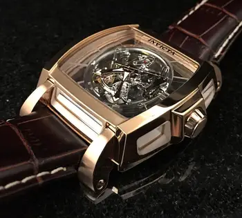 

Invicta Reserve 48mm Auto Leather Strap 22836 Men Wristwatch clock