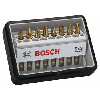 

BOSCH 2607002572 Set 8 tips screw Robust Line, Sx Max Grip 49 mm