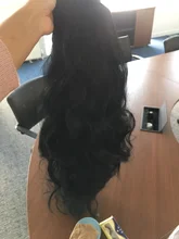 Synthetic Wig Wave-Wig Hair-Africa Natural-Hair Middle-Part Black Long Wavy for Women