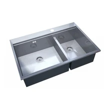 Мойка для кухни ZorG Sanitary ZM X-5278-L ARTE(2 чаши, габаритные размеры 780х520 мм, нержавеющая сталь