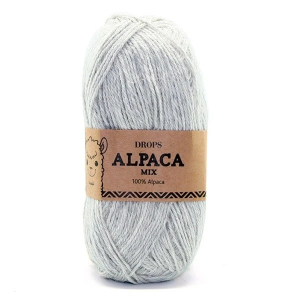 9020m Light pearl grey/св.жемч.серый Пряжа DROPS «Alpaca» - Цвет: 9020m Light pearl grey/св.жемч.серый