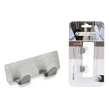 

Stick-on Hanger Confortime Double Stainless steel