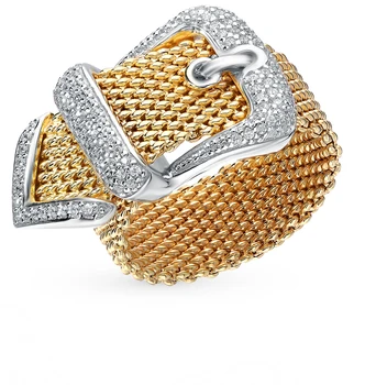

Silver ring with cubic zirconia sunlight sample 925