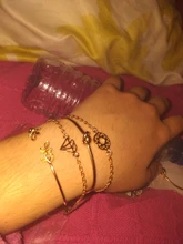 Tocona 4 unids/set moda Bohemia hoja de nudo mano brazalete enlace cadena encanto pulsera brazalete para las mujeres pulseras de oro joyería para mujer 6115