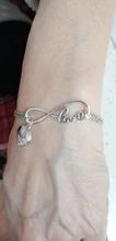 PULSERAS CON ABALORIOS de corazón para mujer, cadena de eslabones hecha a mano, Infinity, regalo de joyería, novedad de 2020
