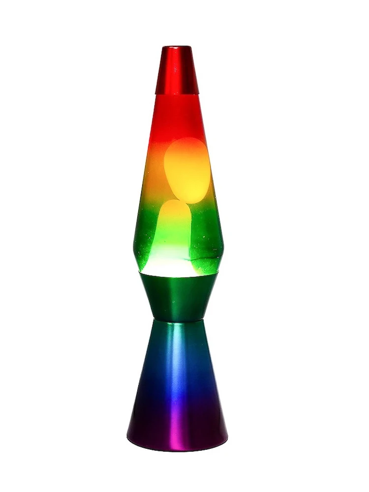 Lampe à lave LED classique USB en forme de fusée - Multicolore