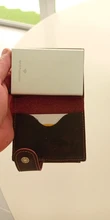 HUMERPAUL-tarjetero con bloqueo RFID para hombre, billetera automática Pop-Up para tarjetas de identificación, monedero de cuero de Caballo Loco, caja de aluminio