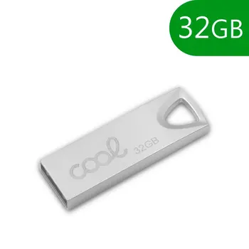 

Cool®-USB Pen Drive x32 GB 2.0 COOL Metal KEY Silver-external USB memory cap
