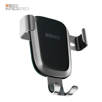 

Avtoderzhatel interstep gravity Qi 10W air duct and windshield