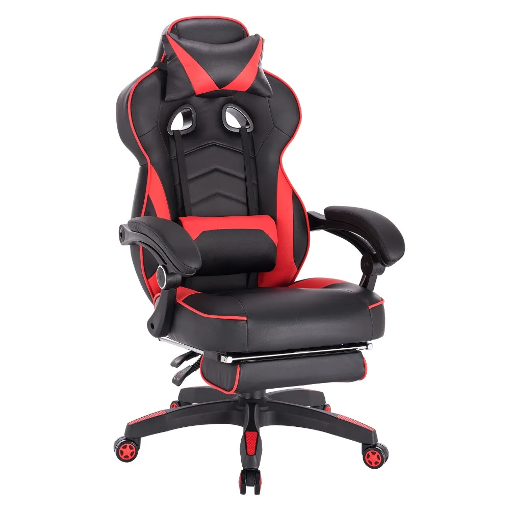 WOLTU Gaming Chair Racing Chair Office Chair Computer Chair Desk Chair Sports Seat with Headrest Lumbar Cushion with Footrest WOLTU Gaming Chair Racing Chair Office Chair Computer Chair Desk Chair Sports Seat with Headrest Lumbar Cushion with Footrest