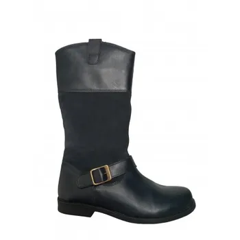 

High boots in combined skin with suede Ximi Urban Kids