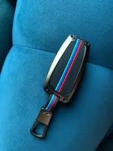 Aleación Galvanizada coche llave inteligente Fob caso de la cubierta de la piel para BMW Serie 3 4 5 320i 530i 550i F20 F21 F30 F31 F25 F01 F02 coche caso clave