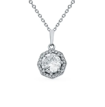 

Silver Pendant with cubic zirconia sunlight sample 925