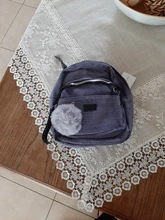 Mini mochila de pana para mujer, bolso cruzado pequeño para adolescente, bolsos de tela a rayas, bolsos de hombro de tela, monedero para teléfono