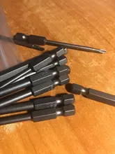 Juego de brocas de seguridad a prueba de manipulaciones, destornillador Torx de cabeza plana, hexagonal de 11/12 pulgadas, F1FC, 1/4 Uds.