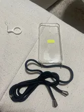 Funda transparente con cordón para teléfono móvil, funda con correa para iPhone 11 12 Pro Max XS XR X 7 8Plus