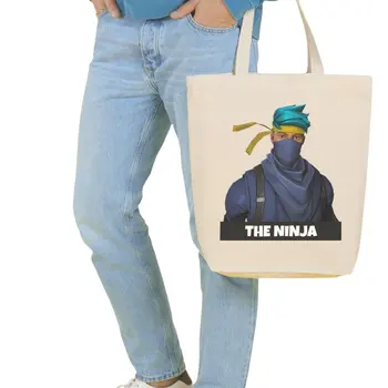 

Angemiel Bag Large The Ninja Character Shopping Beach Tote Bag