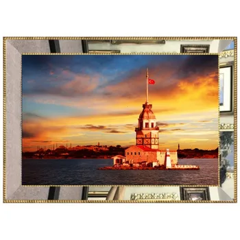 

Luxury Mirror Framed Digital Glass Canvas Painting 45 * 60 cm