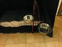 Bowl Hanging-Bowls Water-Food-Bowls Puppy Kitten-Feeder Dog Cat Stainless-Steel Durable