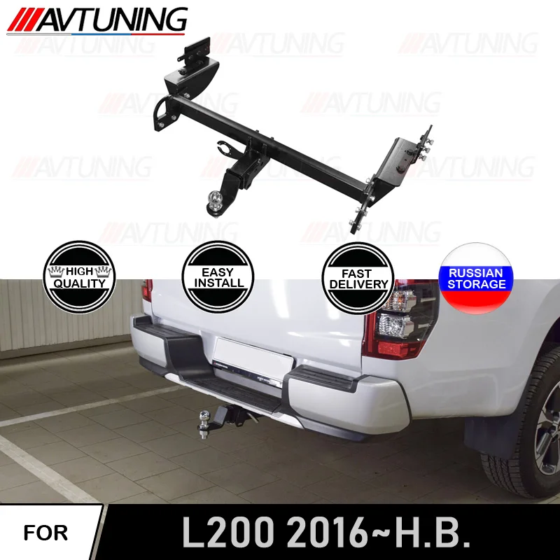 Tow Bar Mitsubishi L200 2016removable Square Tsu Styling Chromium