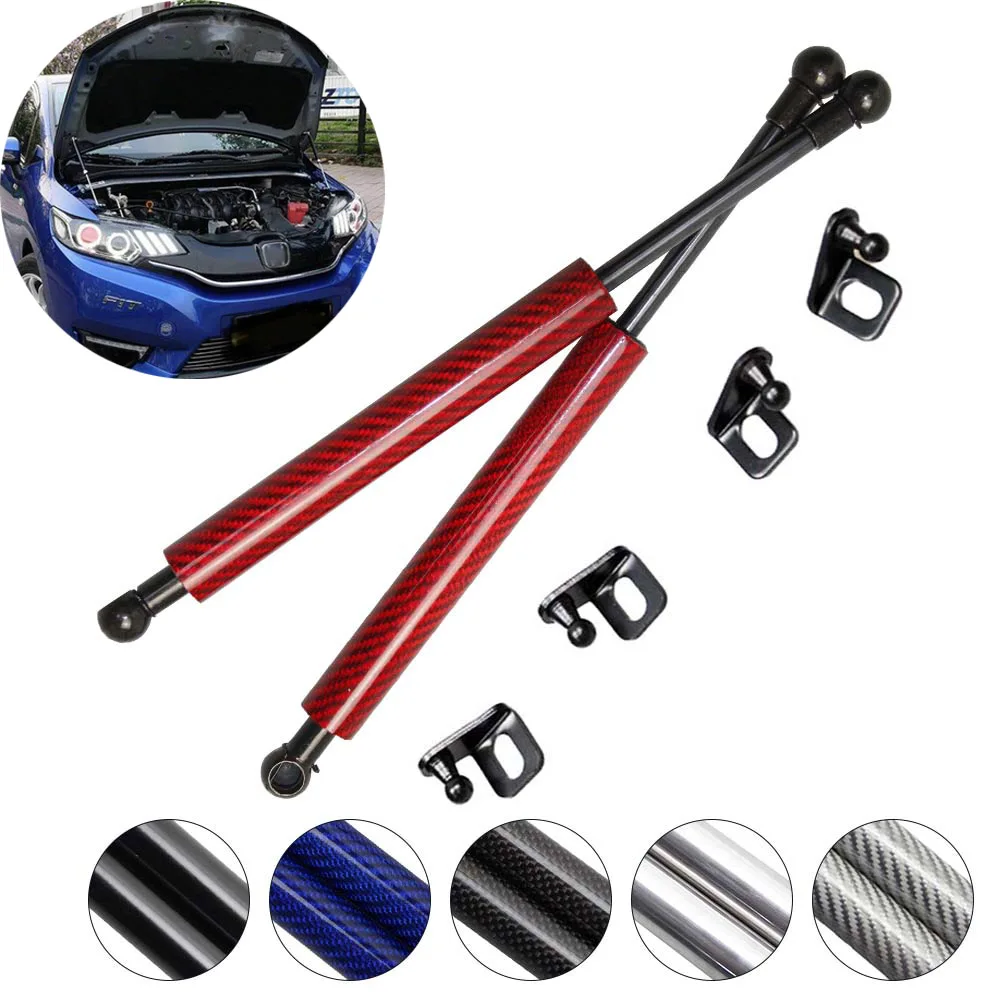 

for HONDA FIT 2014-2017 2PCS Front Hood Bonnet Modify carbon fiber Gas Struts Shock Damper Lift Supports Car-Styling Absorber